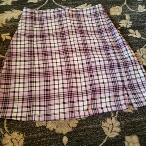 Lavender Plaid Skirt